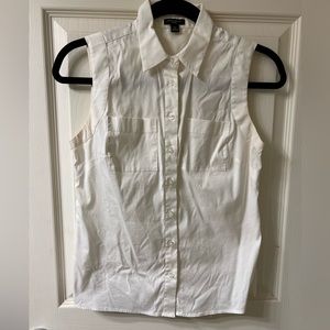 Sleeveless Button Down